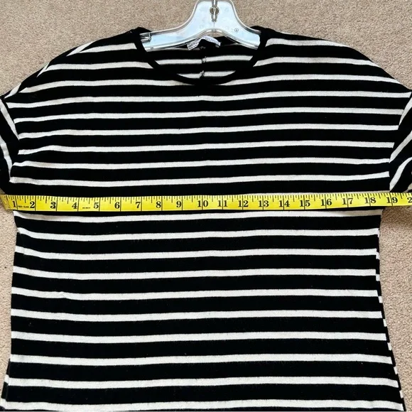 Zara Sweater Dress Striped Long Sleeves Black and White Size Small - Picture 12 of 15